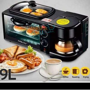 Sokany 3-in-1 Breakfast Maker Machine - Coffee, Espresso, Grill, and Oven