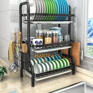 3 Tier Dish Rack With Cutlery Holder
