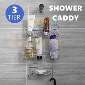 Keep Your Bathroom Organized with the 3-Tier Shower Caddy Bathroom Organizer